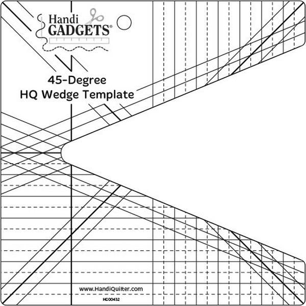 HandiQuilter 45 Degree Wedge Ruler available at The Quilt Store