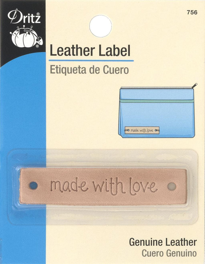 Leather Label - Made with Love