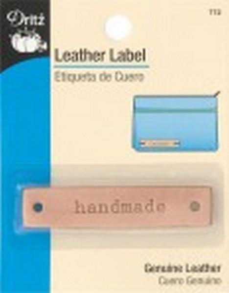 Leather Label - "handmade"