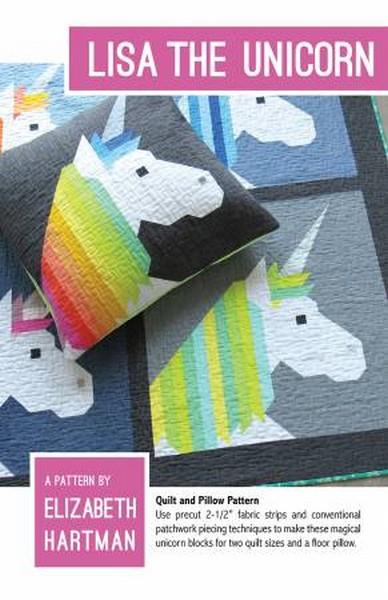 Lisa the Unicorn Pattern by Elizabeth Hartman available in Canada at The Quilt Store