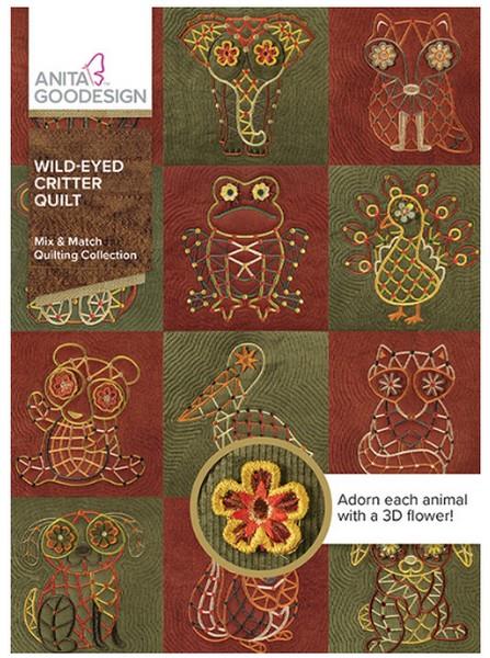 Anita Goodesign Wild-Eyed Critters available in Canada at The Quilt Store