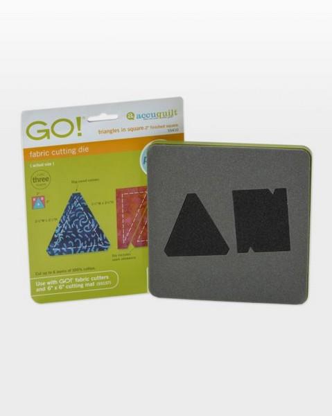 AccuQuilt Go! Fabric Cutting Die Triangle in a Square 2" Finished available in Canada at The Quilt Store