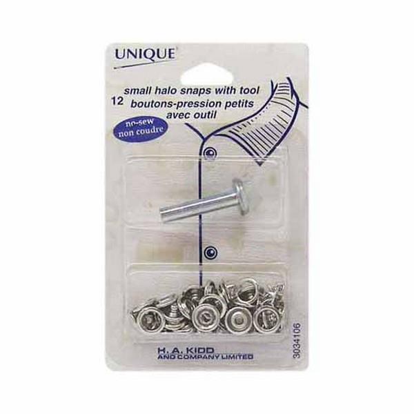 Unique Small halo snaps with tool available in Canada at The Quilt Store