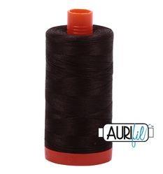 Aurifil 1130 Very Dark Bark 50 wt available at The Quilt Store