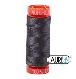 Aurifil 2630 Dark Pewter 50 wt 200m available in Canada at The Quilt Store