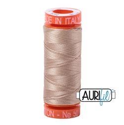 Aurifil 2326 Sand 50 wt available at The Quilt Store