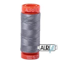 Aurifil 2605 Grey 50 wt 200m available in Canada at The Quilt Store