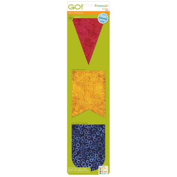 GO! Pennants Accuquilt Die available at The Quilt Store in Canada