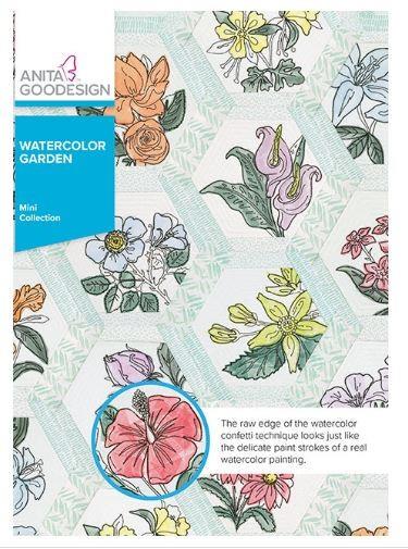 Anita Goodesign Watercolor Garden available in Canada at The Quilt Store