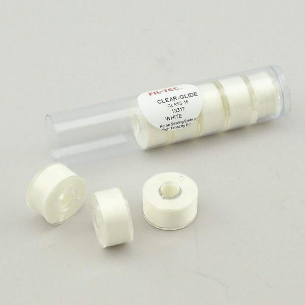 Fil-Tec Clear Glide Pre-Wound Bobbins Class 15 available in Canada at The Quilt Store