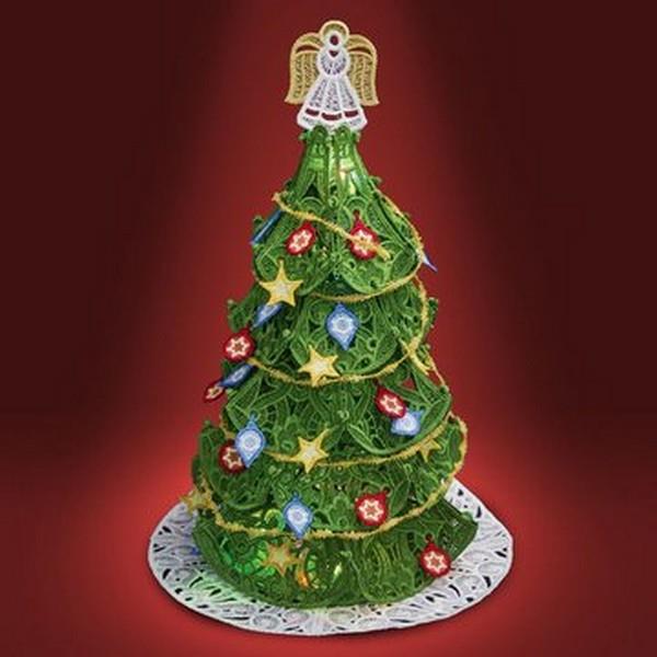 OESD Freestanding Christmas Tree with Ornaments