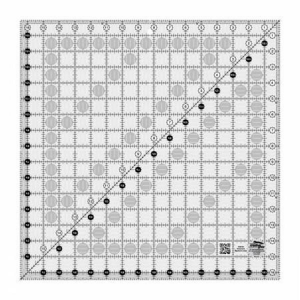 Creative Grids  16 1/2" x 16 1/2" Quilting Ruler available in Canada at The Quilt Store