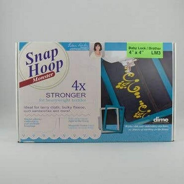 Snap Hoop Monster 4" x 4" for Baby Lock or Brother embroidery Machines available in Canada at The Quilt Store