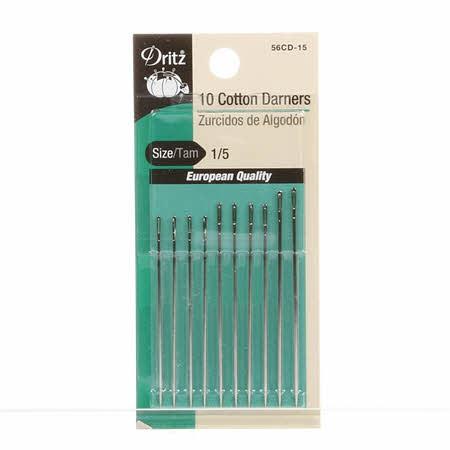 Dritz Cotton Darners Assorted 1-5 10 pack