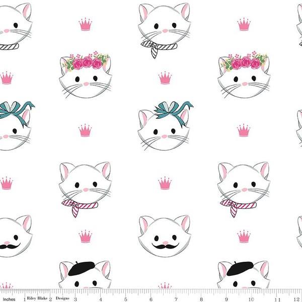 Chloe Flannel White Cats