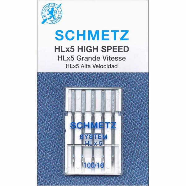 Schmetz High Speed Needles HLx5 100/16 - 5 count