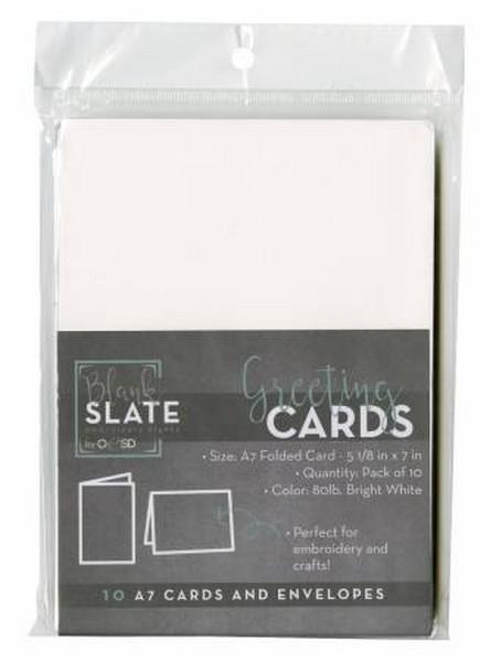Blank Greeting Cards & Envelopes Size A7-10 pk