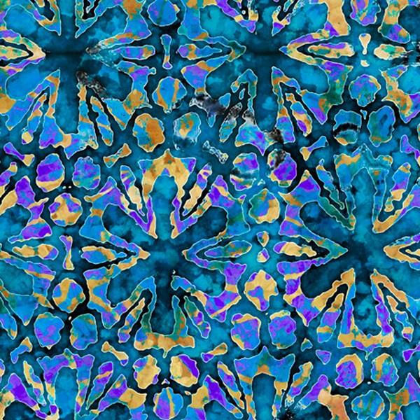 Tropicalia Pinwheel Floral Blue