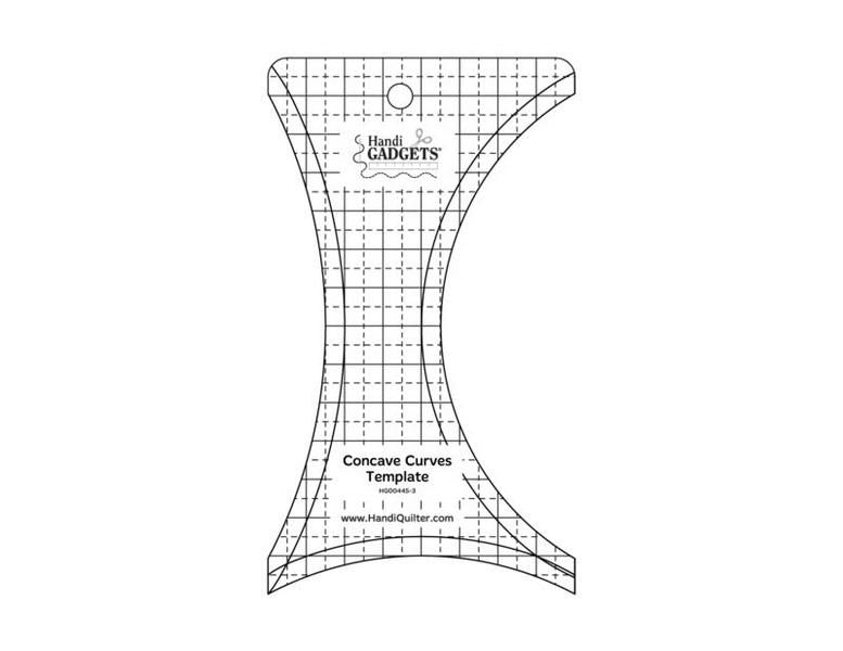 Handi Quilter Concave Curves Template available in Canada at The Quilt Store