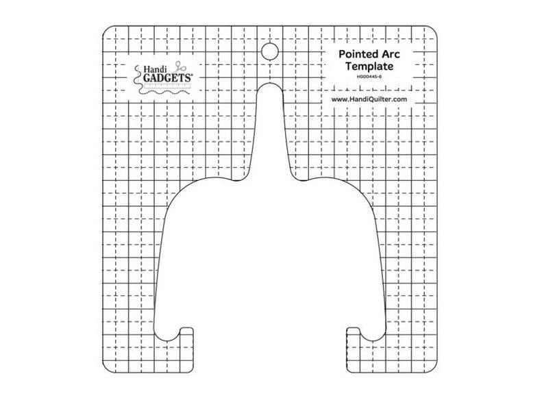 Handi Quilter Pointed Arc Template available in Canada at The Quilt Store