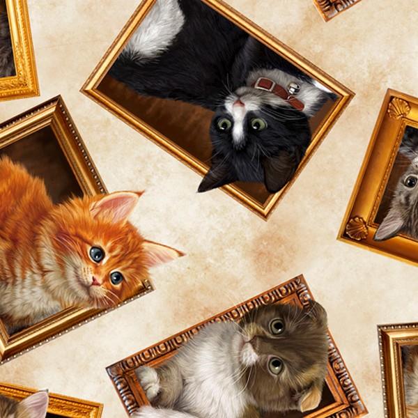 Literary Kittens Framed Kitties