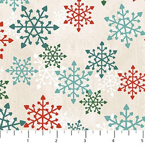 Warmin'Up Winter Snowflakes by Veronique Charron for Northcott available in Canada at The Quilt Store