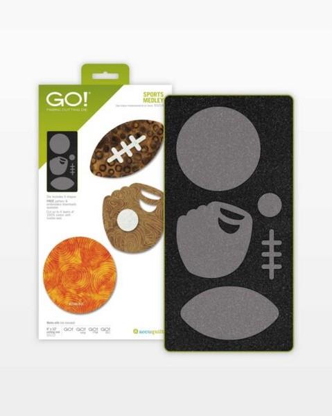 Accuquilt Go! Sports Medley Die available in Canada at The Quilt Store
