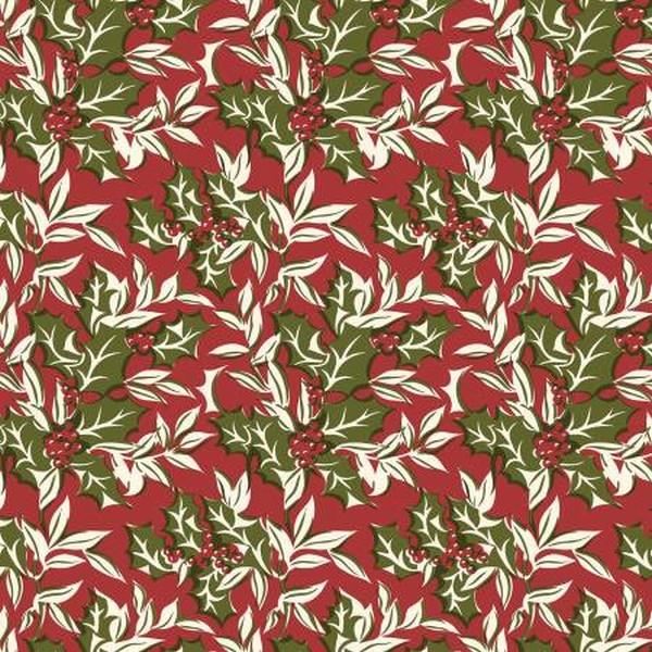 Christmas at Buttermilk Acres Winterberry Red by Stacy West for Riley Blake Designs available in Canada at The Quilt Store