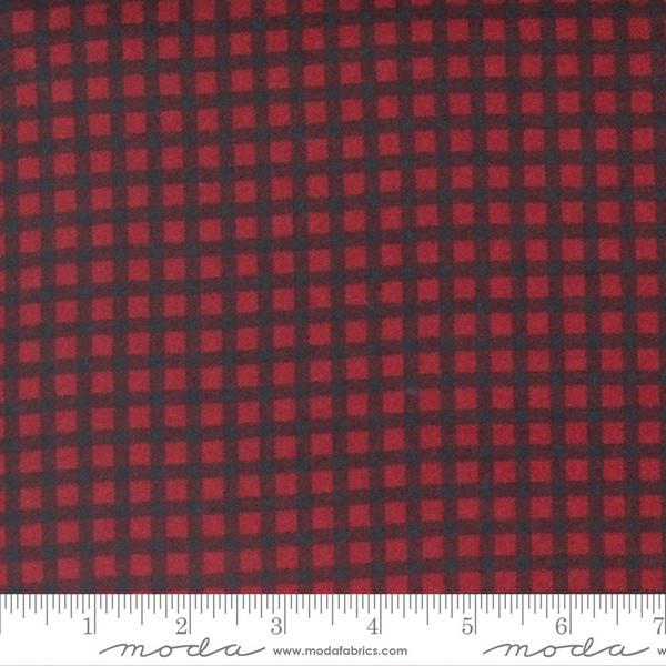 Yuletide Gatherings Small Buffalo Plaid Berry & Black by Primitive Gatherings for Moda available in Canada at The Quilt Store