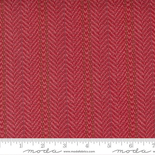 Yuletide Gatherings Herringbone Berry by Primitive Gatherings for Moda available in Canada at The Quilt Store