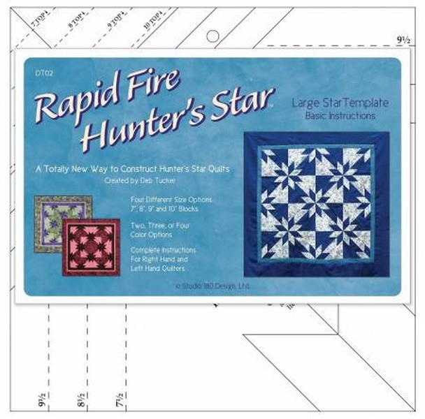 Rapid Fire Hunter's Star Large Template available in Canada at The Quilt Store