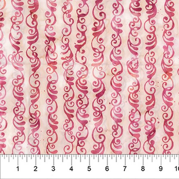 La Vie en Rose Swirl Stripe by Banyan Batik available in Canada at The Quilt Store