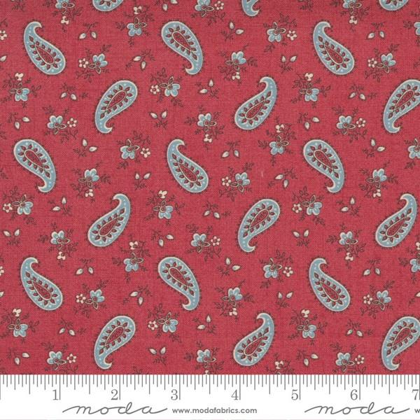 La Vie Boheme French Red Paisley by French General for Moda available in Canada at The Quilt Store