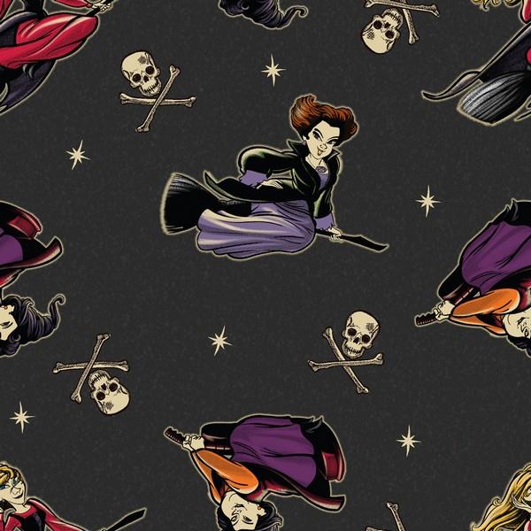 Hocus Pocus Witches on Brooms by Springs Creative available in Canada at The Quilt Store