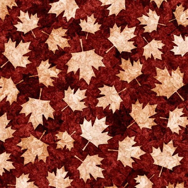 The Great White North Maple Leaves Red by Dan Morris for QT Fabrics available in Canada at The Quilt Store