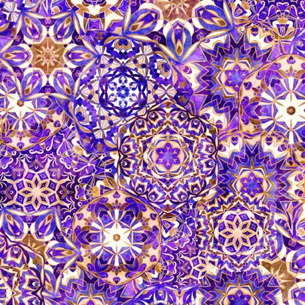 Periwinkle Medallion Violet by QT Fabrics available in Canada at The Quilt Store