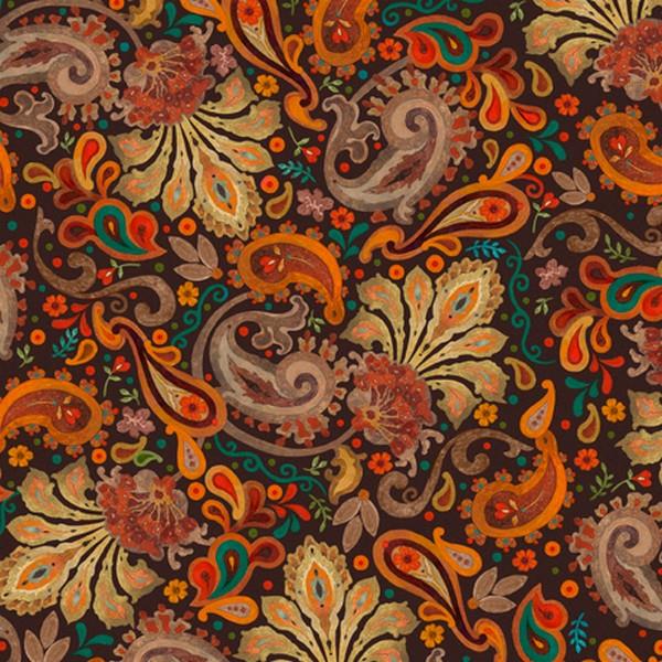 Owl Arabesque Paisley by David Galchutt for QT Fabrics available in Canada at The Quilt Store