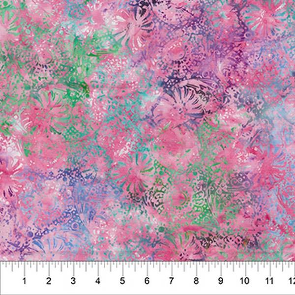 Fluter Pink by Banyan Batiks available in Canada at The Quilt Store
