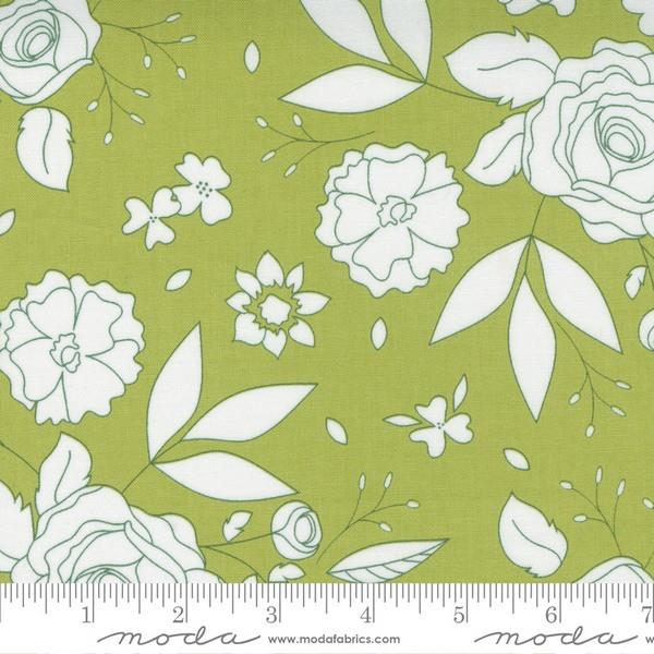 Beautiful Day Pistachio Floral by Corey Yoder for Moda available in Canada at The Quilt Store