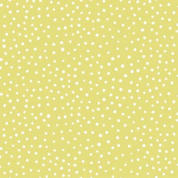 Happiest Dots Mellow Lime by RJR Fabrics available in Canada at The Quilt Store