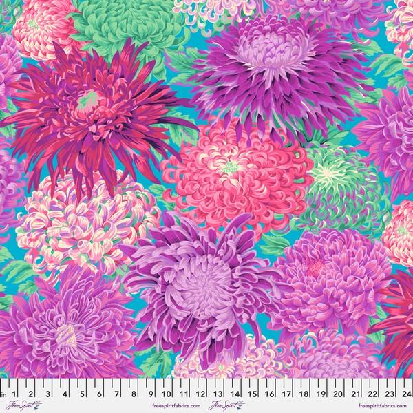 Japanese Chrysanthemum Magenta by Kaffe Fassett for Free Spirit available in Canada at The Quilt Store