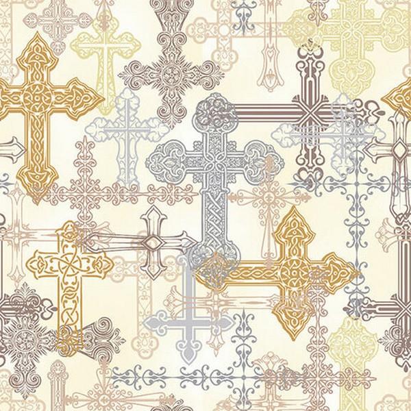 He Leads Me Crosses by Christine Adolph for Blank Quilting available in Canada at The Quilt Store