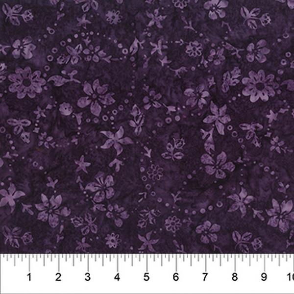 Rose Parade Purple by Pat Fryer of Villa Rosa Designs for Banyan Batiks available in Canada at The Quilt Store