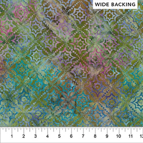 Decode This! Olive Wideback by Banyan Batiks Studio available in Canada at The Quilt Store
