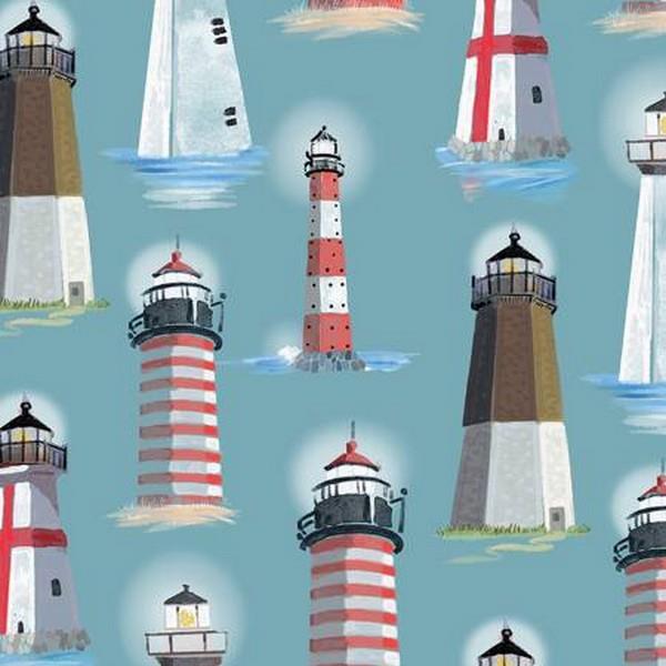 The Days Catch Light houses by Timeless Treasures available in Canada at The Quilt Store