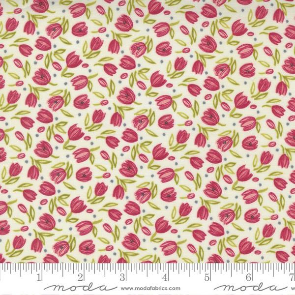 Tulip Tango Cream Small Floral available in Canada at The Quilt Store