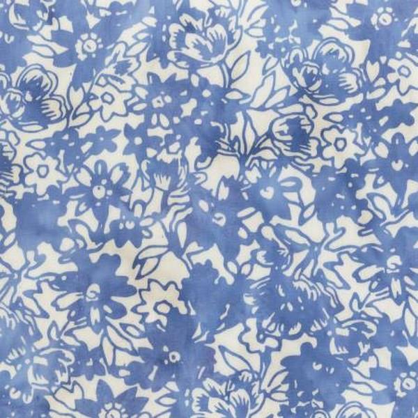 Blue Garden Batik by Jacqueline de Jonge for Anthology Fabrics available in Canada at The Quilt Store
