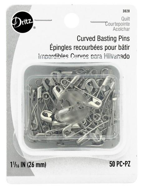 Dritz Curved Basting Pins 26mm available in Canada at The Quilt Store
