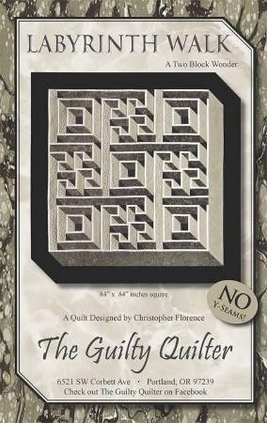 Labyrinth Walk Pattern by The Guilty Quilter available in Canada at The Quilt Store