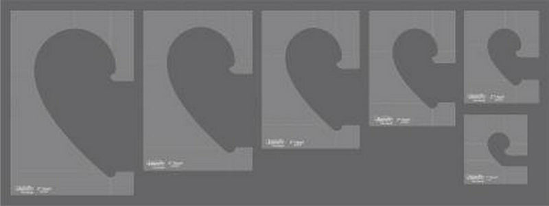 Westalee Heart Collection Template Set Low Shank available in Canada at The Quilt Store